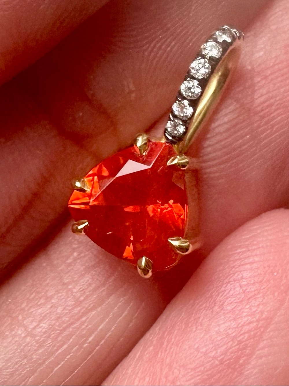 Jemma Wynne One-of-a-Kind Fire Opal Pendant
